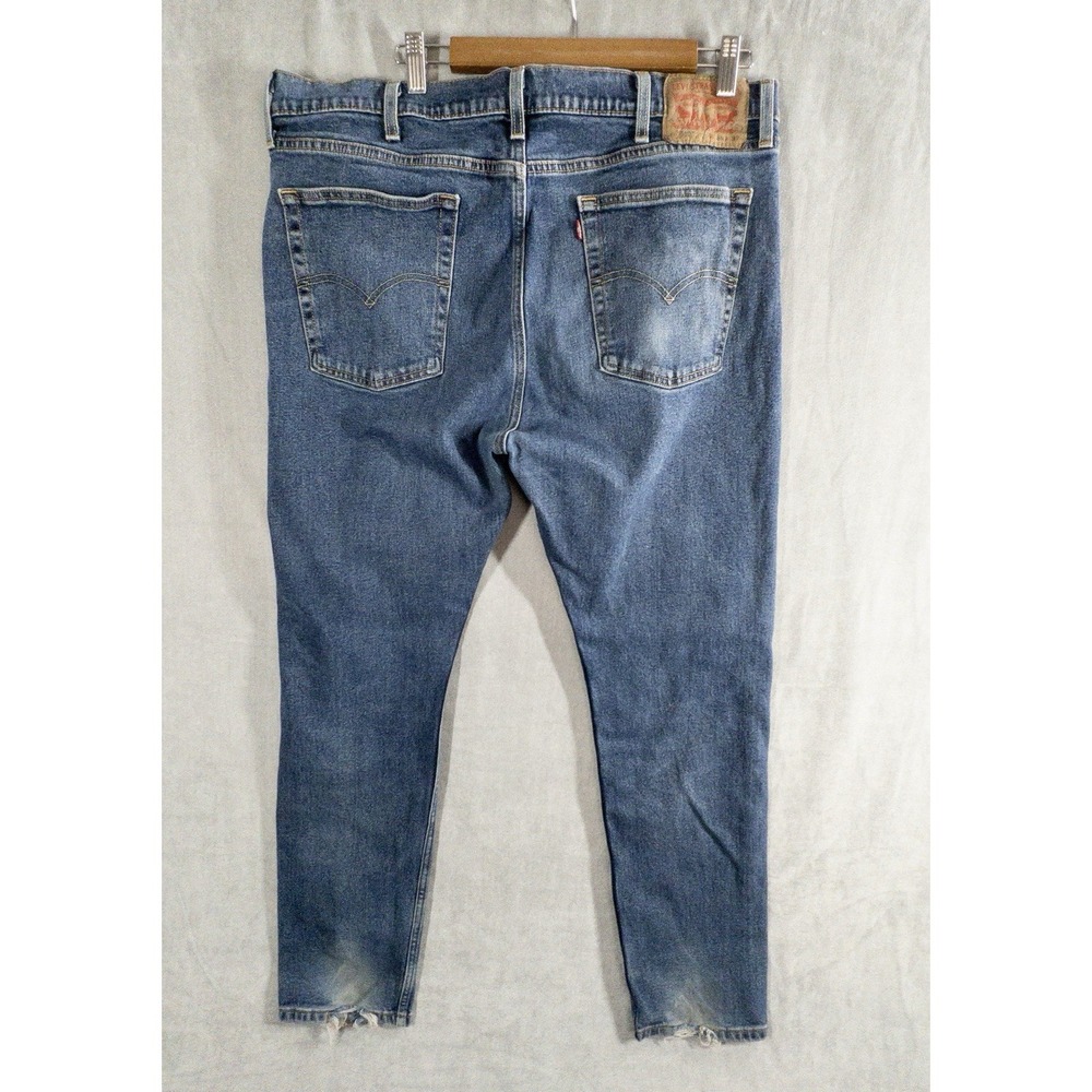 Levis 510 Blue Jeans Mens 38x32 Skinny Fit Cotton Levi's Denim Workwear Preppy - Picture 2 of 7